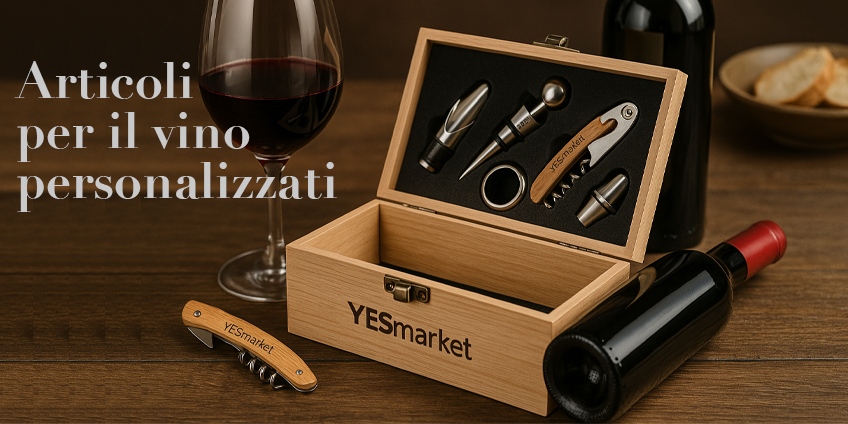 Articoli per il Vino personalizzati: eleganza e branding in un solo gesto