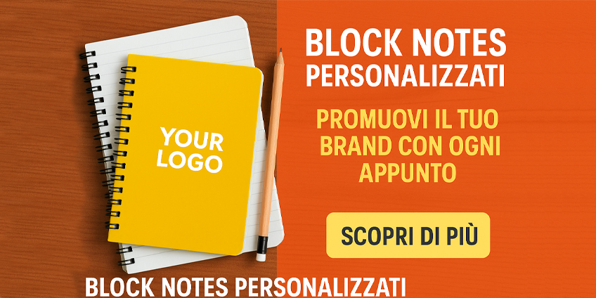 Block Notes personalizzati per aziende, eventi e gadget promozionali