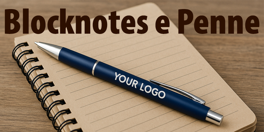 Scrivi il successo del tuo brand con penne e block notes personalizzati