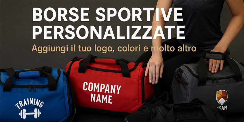Borse sportive con logo: promuovi il tuo brand in ogni allenamento