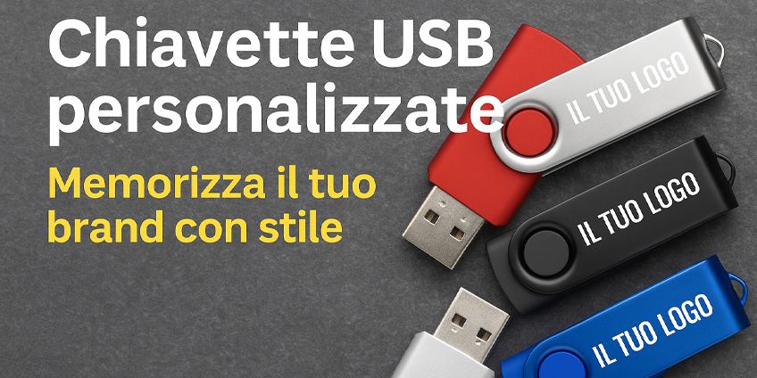 Chiavette USB promozionali: gadget utile e brandizzato per ogni occasione