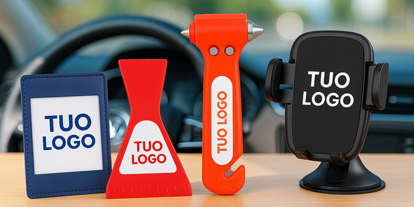 Gadget per auto personalizzati: promuovi il tuo brand in movimento