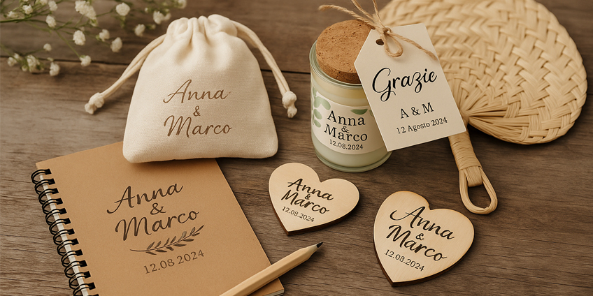 Gadget personalizzati per matrimoni: ricordi unici per un giorno speciale