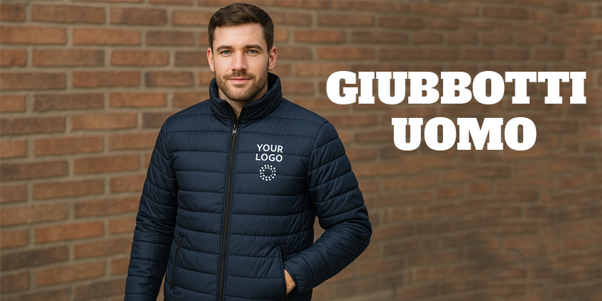 Giubbini personalizzati per uomo: promozione, comfort e immagine coordinata