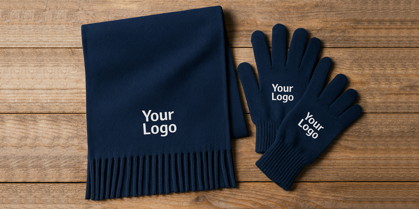 Guanti e sciarpe con logo: accessori invernali promozionali su misura