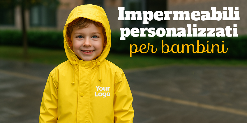 Impermeabili per bambini personalizzati: il gadget perfetto per ogni occasione