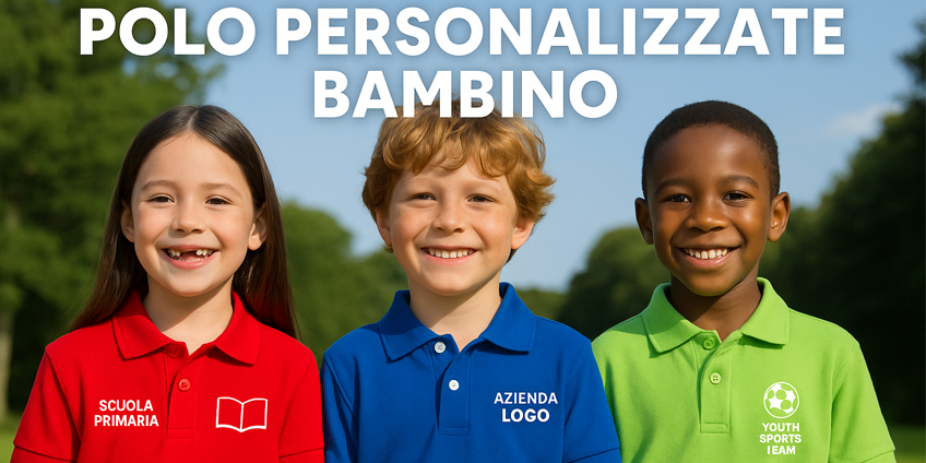 Polo Bambini Personalizzate per Eventi, Team Sportivi e Scuole