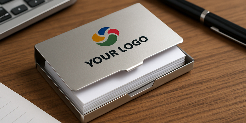 Eleganza e Branding con Portabiglietti da Visita con Logo