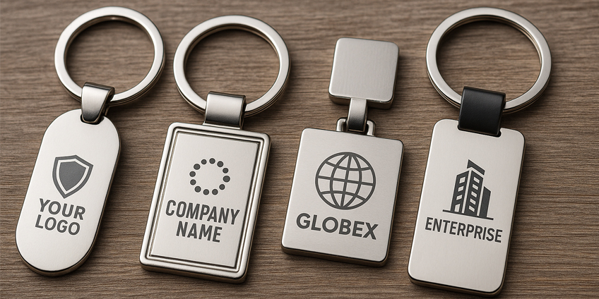 Portachiavi personalizzati in metallo per promozione e branding