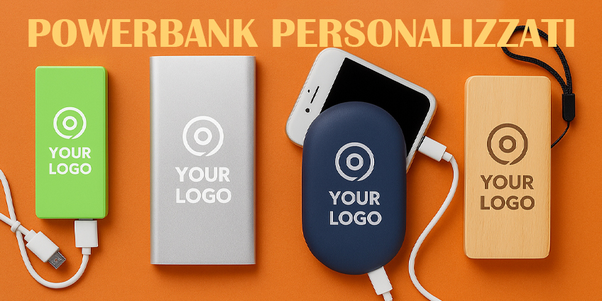 Power Bank personalizzati con logo: energia e visibilità per il tuo brand