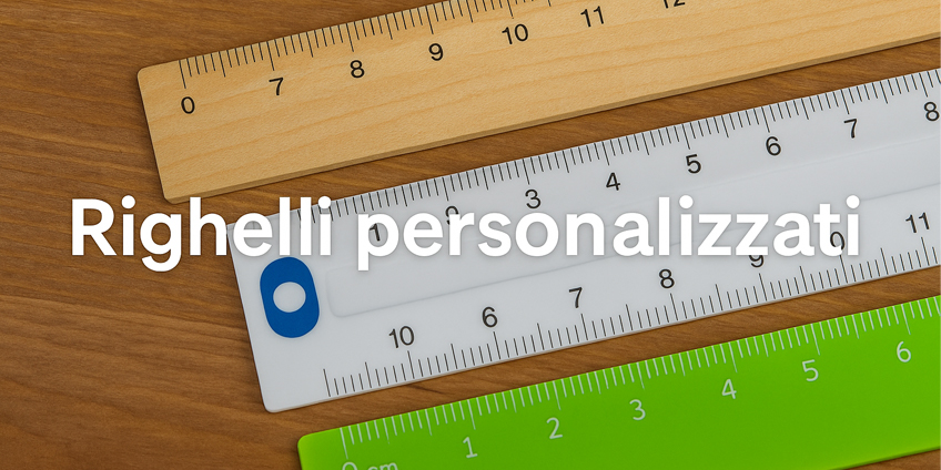 Scopri i righelli personalizzati per scuole, uffici ed eventi aziendali
