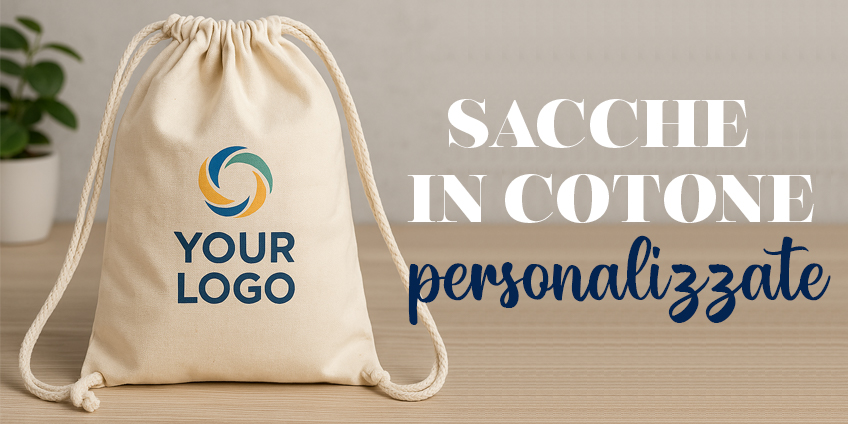 Scopri le sacche in cotone personalizzate con logo per eventi e promozioni