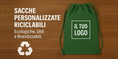 Sacche Personalizzate Riciclabili: Ecologiche, Utili e Brandizzabili