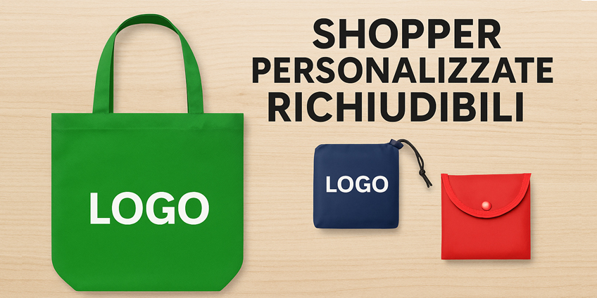 Shopper richiudibili con logo: compatte, resistenti e personalizzabili Shopper richiudibili con logo: compatte, resistenti e personalizzabili