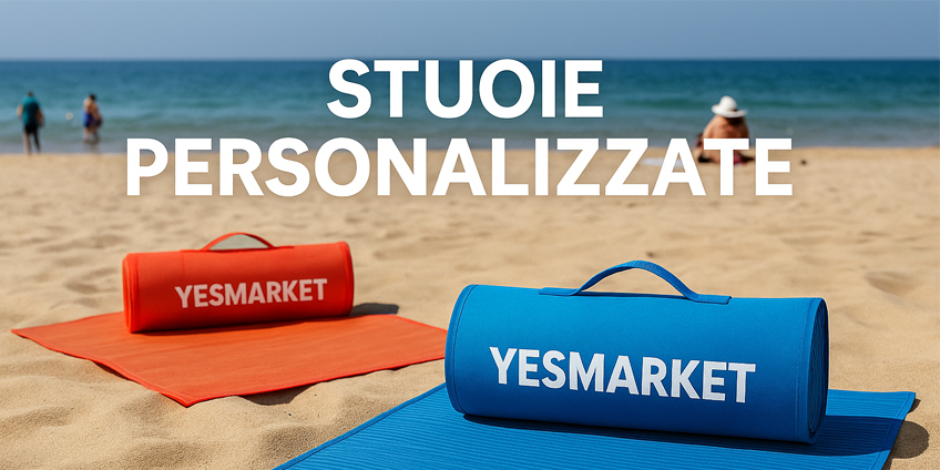 Stuoie promozionali personalizzate: il gadget perfetto per eventi e spiaggia