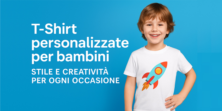 T-Shirt bambino personalizzate con logo, disegno o frase originale