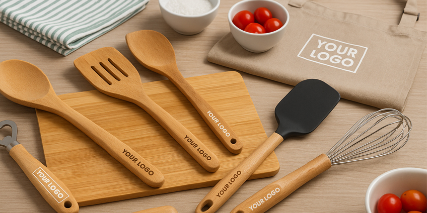 Utensili da cucina con logo: promuovi il tuo brand con gusto