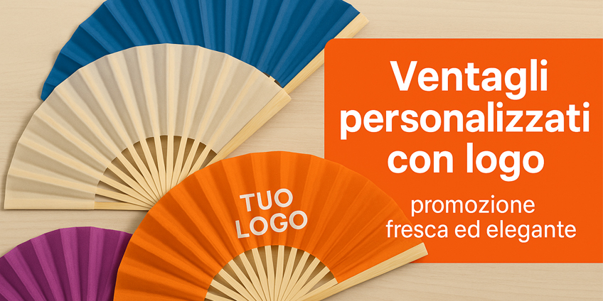 Ventagli personalizzati con logo: promozione fresca ed elegante
