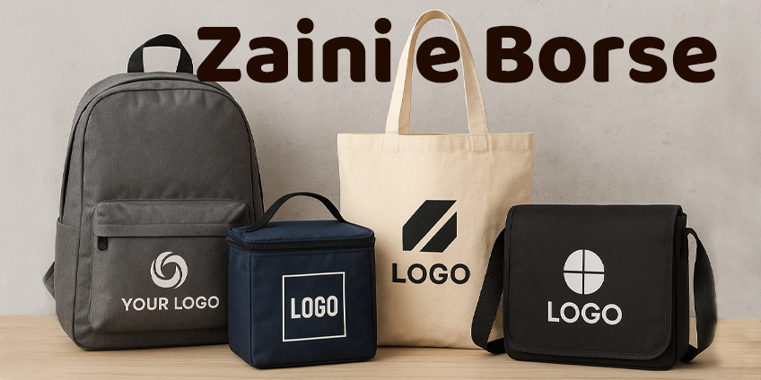 Zaini e borse con logo: soluzioni promozionali pratiche e vincenti