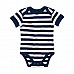 Body baby a righe con maniche corte Body baby a righe con maniche corte
