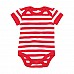 Body baby a righe con maniche corte Body baby a righe con maniche corte