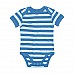 Body baby a righe con maniche corte Body baby a righe con maniche corte
