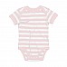 Body baby a righe con maniche corte Body baby a righe con maniche corte