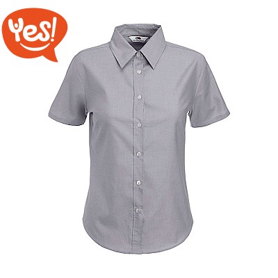 Camicia donna Oxford maniche corte