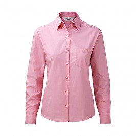 Camicia in popeline maniche lunghe