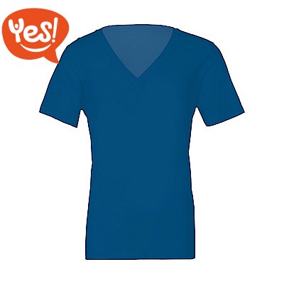 T-shirt unisex con profonda scollatura a V