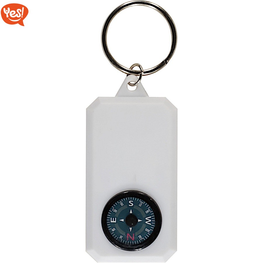 Portachiavi Con Bussola In Plastica Logo Personalizzato Da 0 36