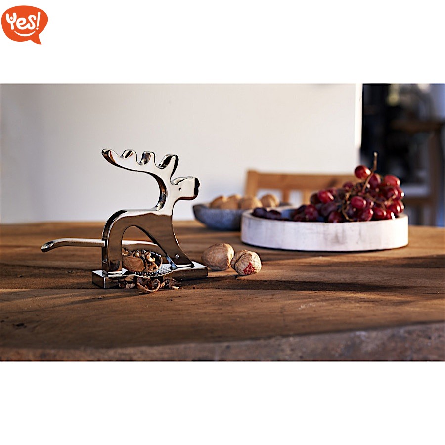 Kitchen Craft – Stampo Per Biscotti A Forma Di Renna, 10 Cm, In Metallo Robusto, Ideale Per Decorazioni Natalizie