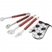 Set barbecue con grembiule campo di calcio