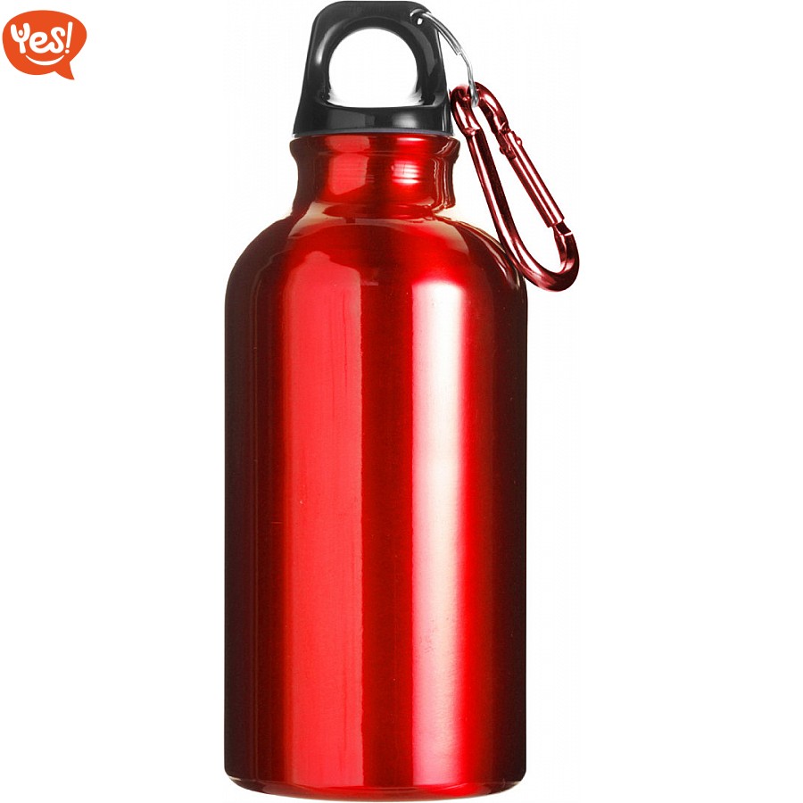 Borraccia Ufficiale Bologna FC 1909 In Alluminio 400 Ml Con Moschettone