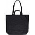 Borsa shopper in cotone riciclato con tasca