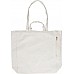 Borsa shopper in cotone riciclato con tasca