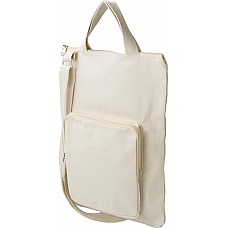Borsa porta laptop in cotone con tracolla
