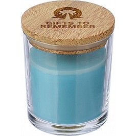 Candela colorata profumata in confezione