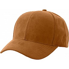 Cappellino regolabile in pelle scamosciata