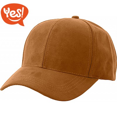 Cappellino regolabile in pelle scamosciata