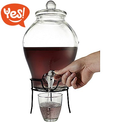 Distributore di bevande in vetro