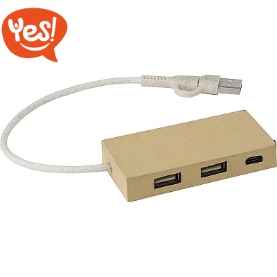 Multiporta USB in carta riciclata