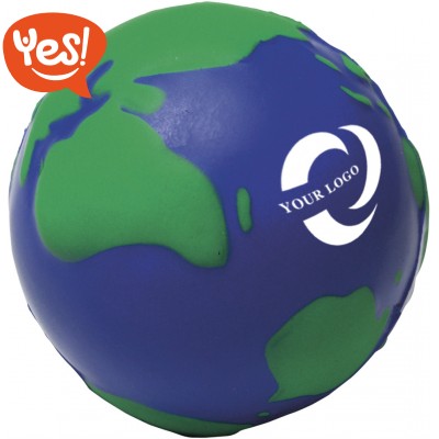 Pallina promozionale antistress a forma di mondo