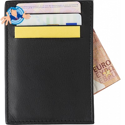 Porta carte di credito in pelle con protezione RFID