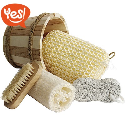 Set bagno in tino di legno Set bagno in tino di legno