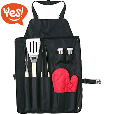 Set barbecue con grembiule