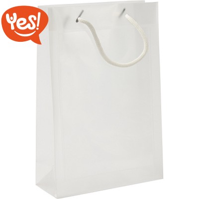 Shopper in PP con tasca laterale trasparente