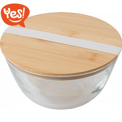 Insalatiera in vetro con coperchio