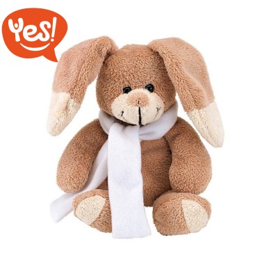 Coniglietto di peluche con sciarpa