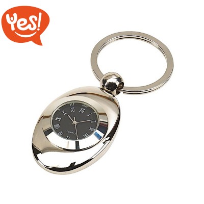 Portachiavi in metallo con ora integrata